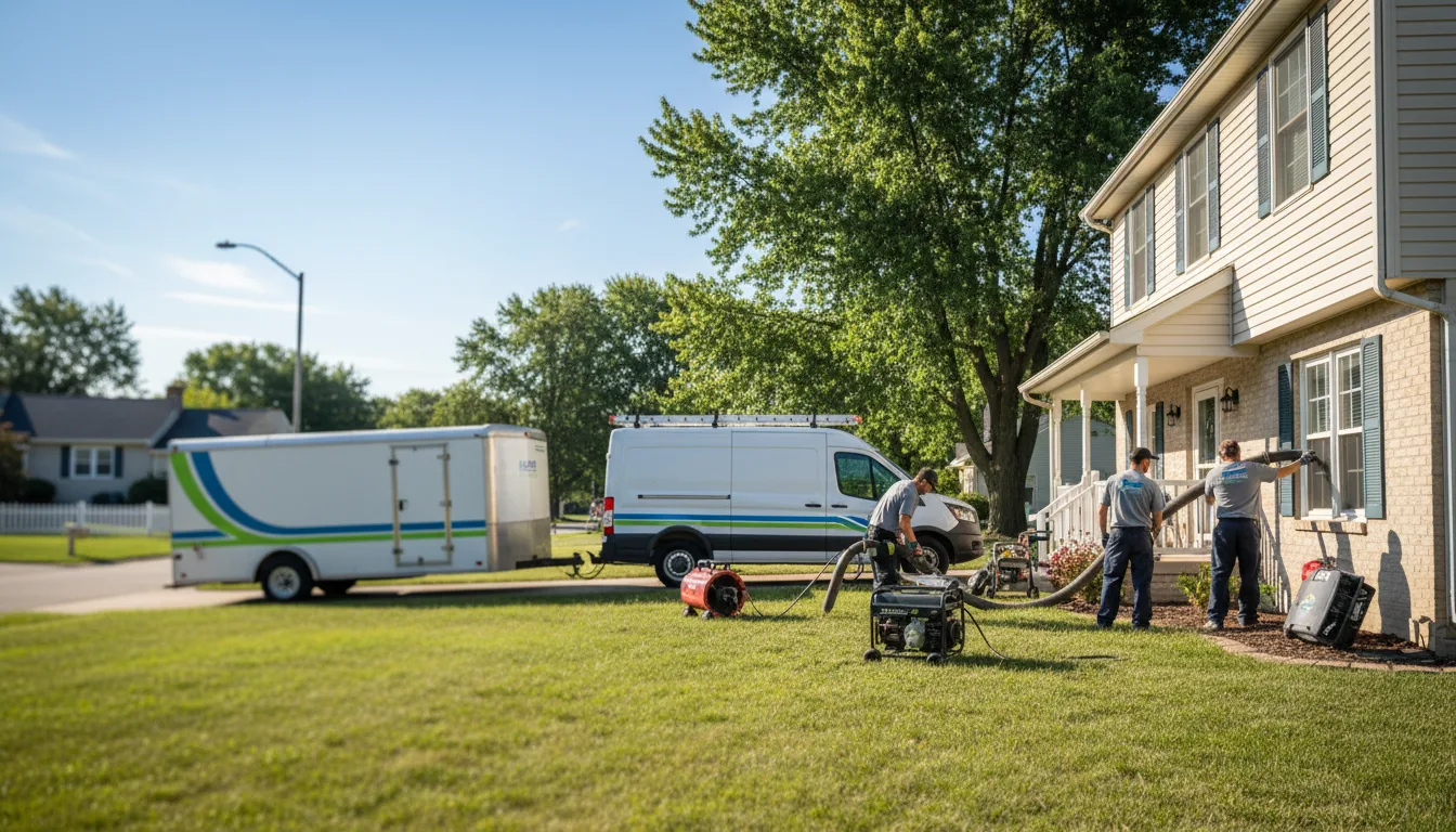 Flooded Basement Restoration And Cleanup With Repair in East Peoria, IL near me